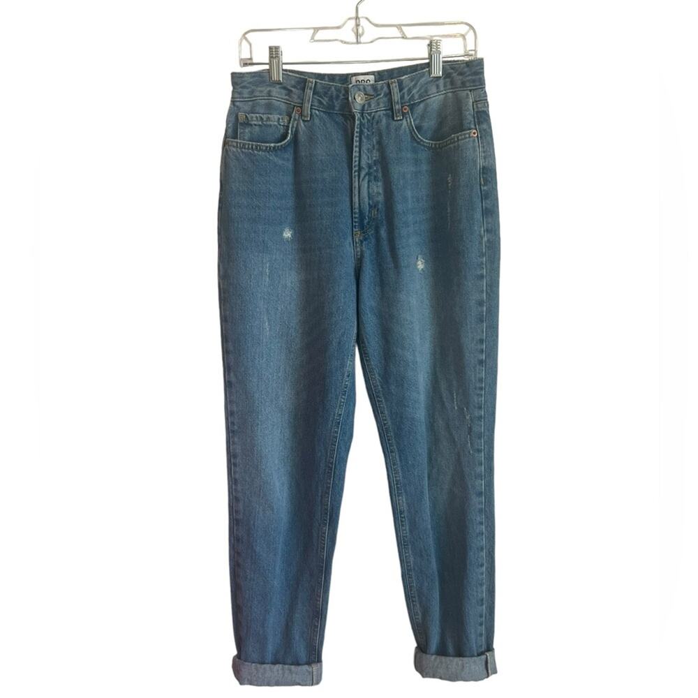 BDG Urban Outfitters Mom Jeans Women 28 Blue Distressed High Rise Relaxed Spring
